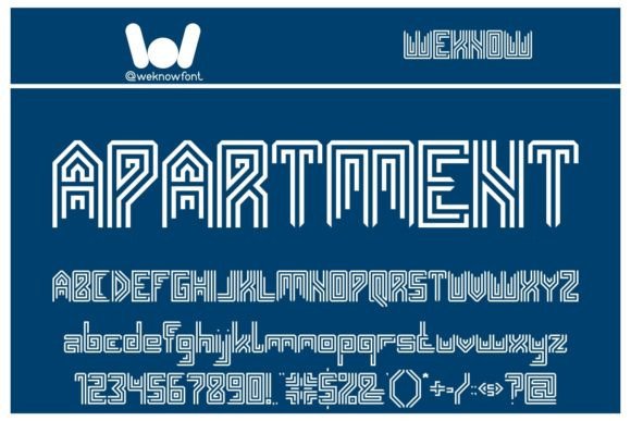 Apartment: A Modern Display Font for Clean and Minimalist Design