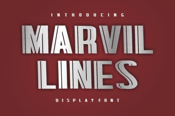 Marvil Lines: The Bold Display Font That Commands Attention