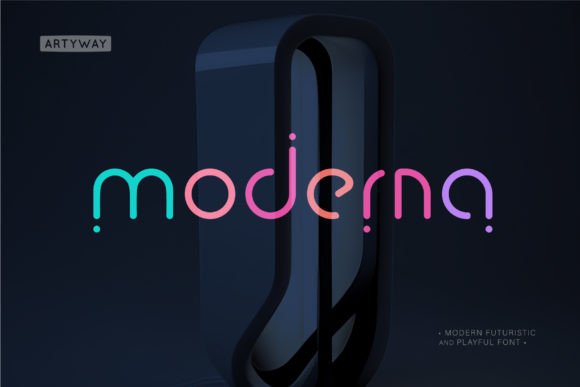 Moderna: The Futuristic Display Font for Bold Visual Statements