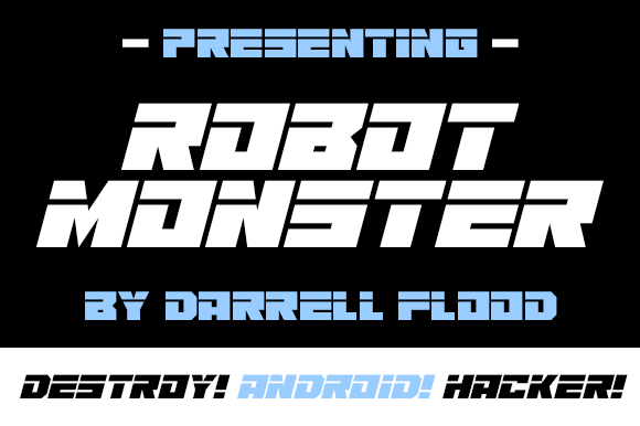 Robot Monster: Bold Futuristic Typography for Tech Brands