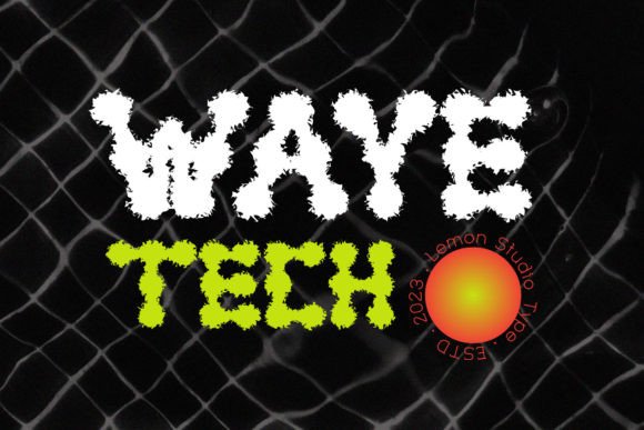 Waye Tech: A Modern Display Font for Sci-Fi Designs